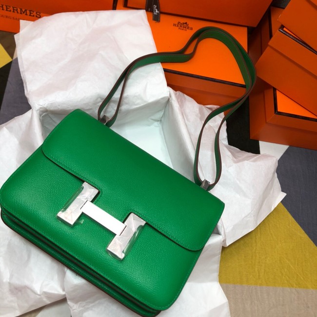 Hermes Original Espom Leather Constance Bag 5333 green