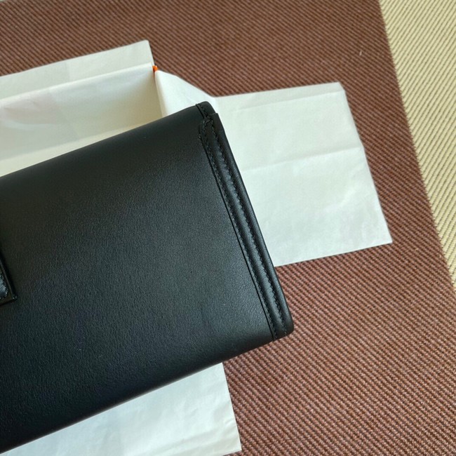 Hermes Original jige swift Leather Clutch 37088 black