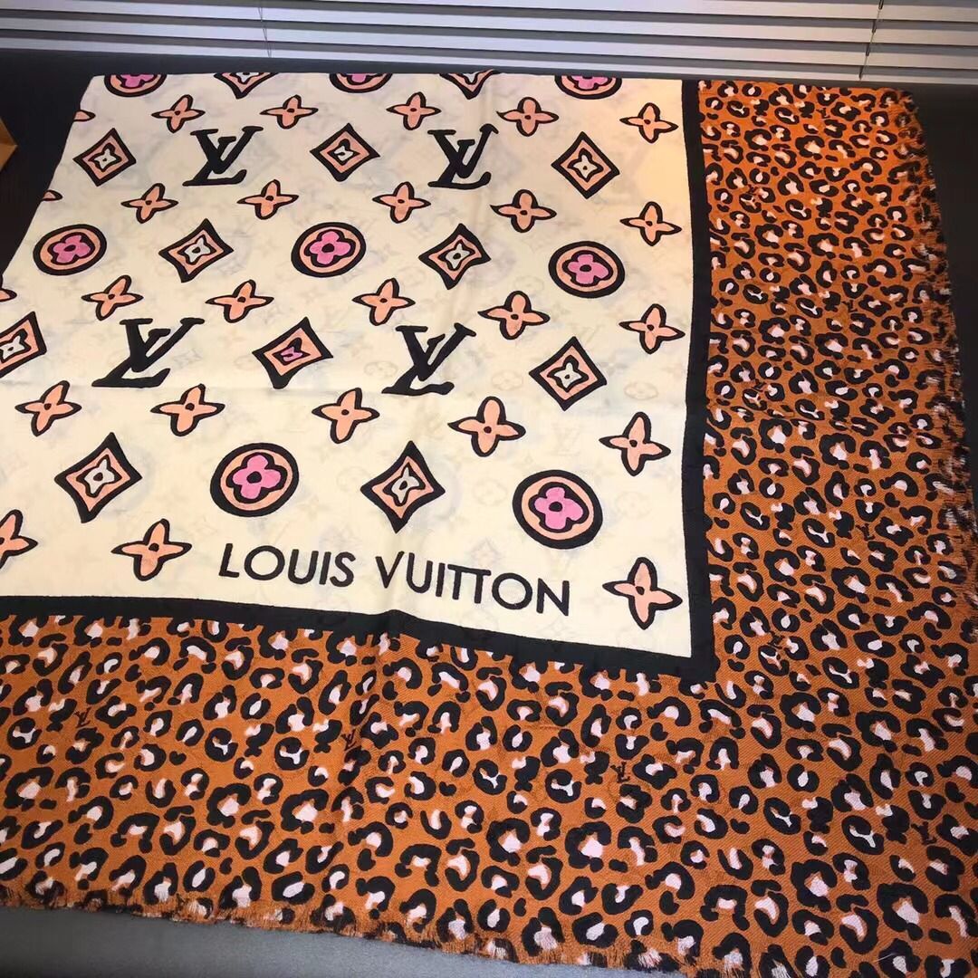 Louis Vuitton scarf Wool&Cashmere 33203