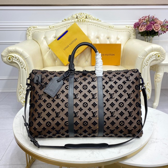 Louis Vuitton KEEPALL BANDOULIERE 50 M45069 dark brown