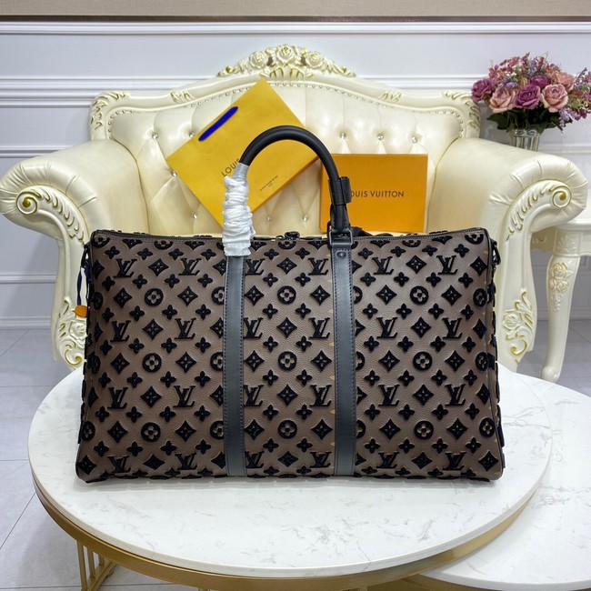 Louis Vuitton KEEPALL BANDOULIERE 50 M45069 dark brown