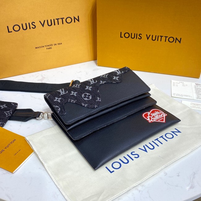 Louis Vuitton TRIO POUCH M81013 black