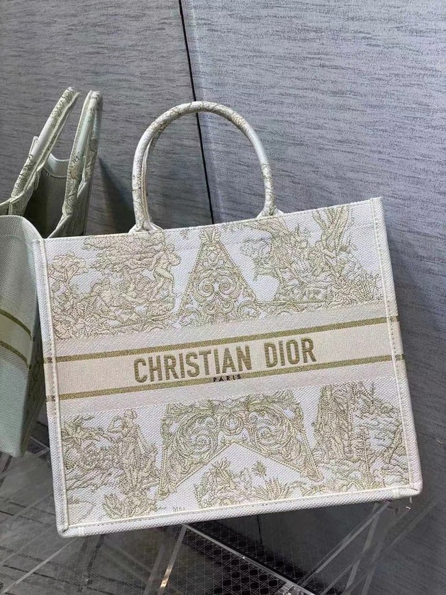 DIOR BOOK TOTE Embroidery C1286-7 cream