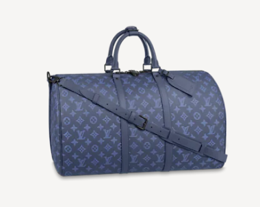 Louis Vuitton KEEPALL BANDOULIERE 50 M45731 Navy Blue