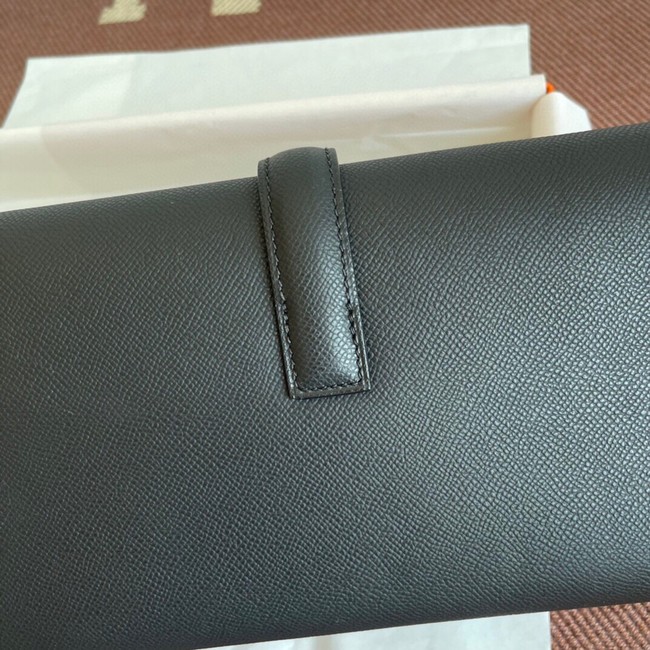 Hermes Original Espom Leather Clutch 37088 black