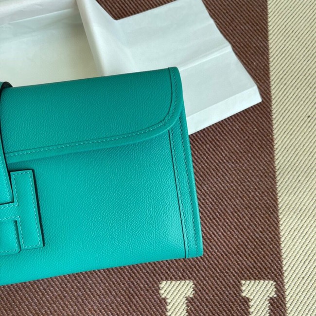 Hermes Original Espom Leather Clutch 37088 blue