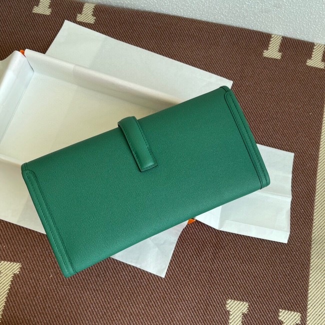 Hermes Original Espom Leather Clutch 37088 green