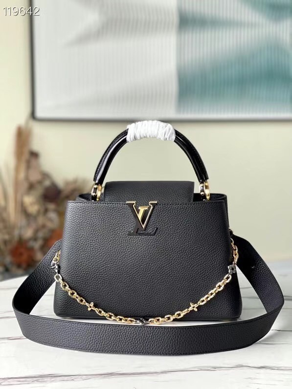 Louis Vuitton CAPUCINES MM M59209 black