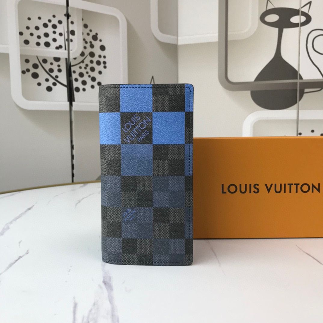 Louis vuitton Monogram Canvas Wallet A30120 Blue