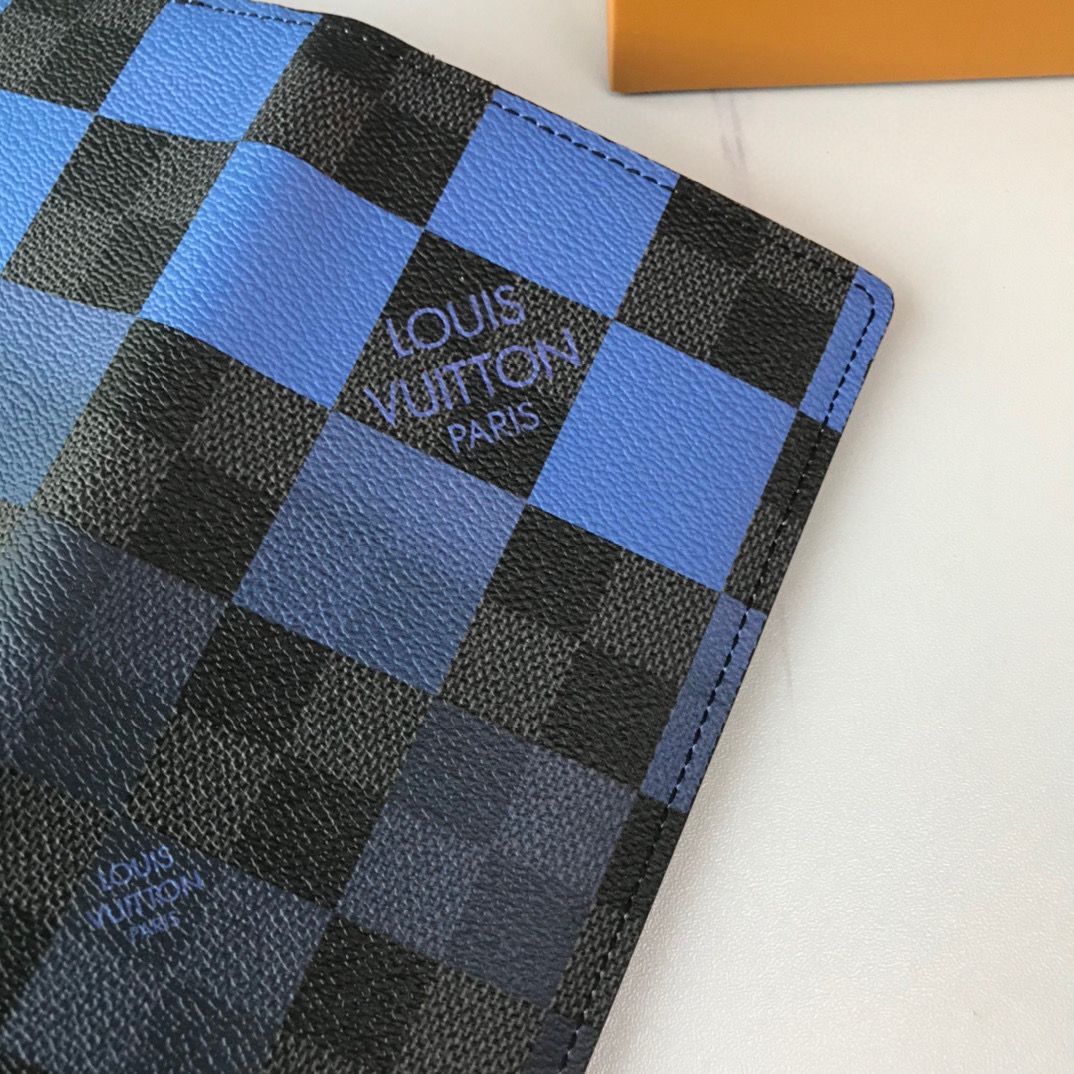 Louis vuitton Monogram Canvas Wallet A30120 Blue