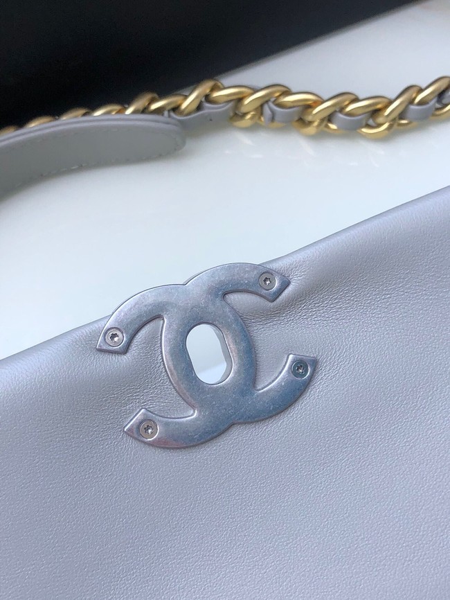 CHANEL Lambskin 19 Flap Bag AS1160N gray