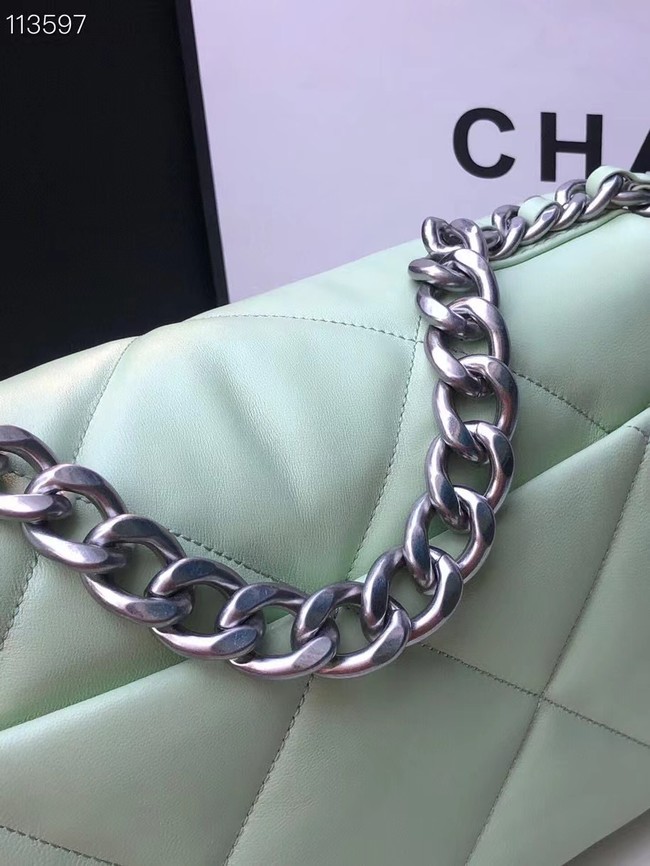 CHANEL Lambskin 19 Flap Bag AS1160 AS1161 light blue