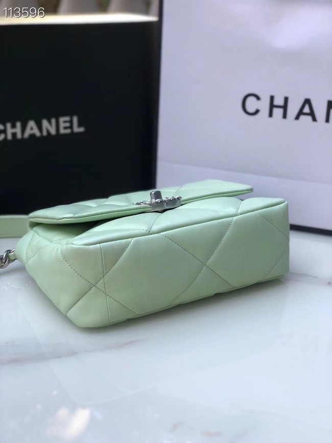 CHANEL Lambskin 19 Flap Bag AS1160 AS1161 light blue