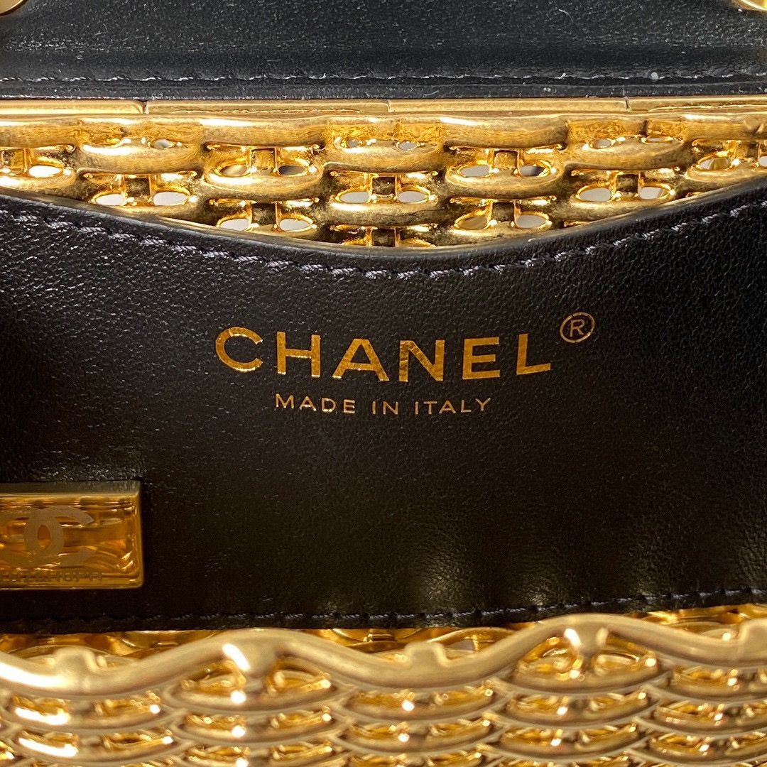 Chanel 23C Original Leather AS3717 Black & Gold-Tone 