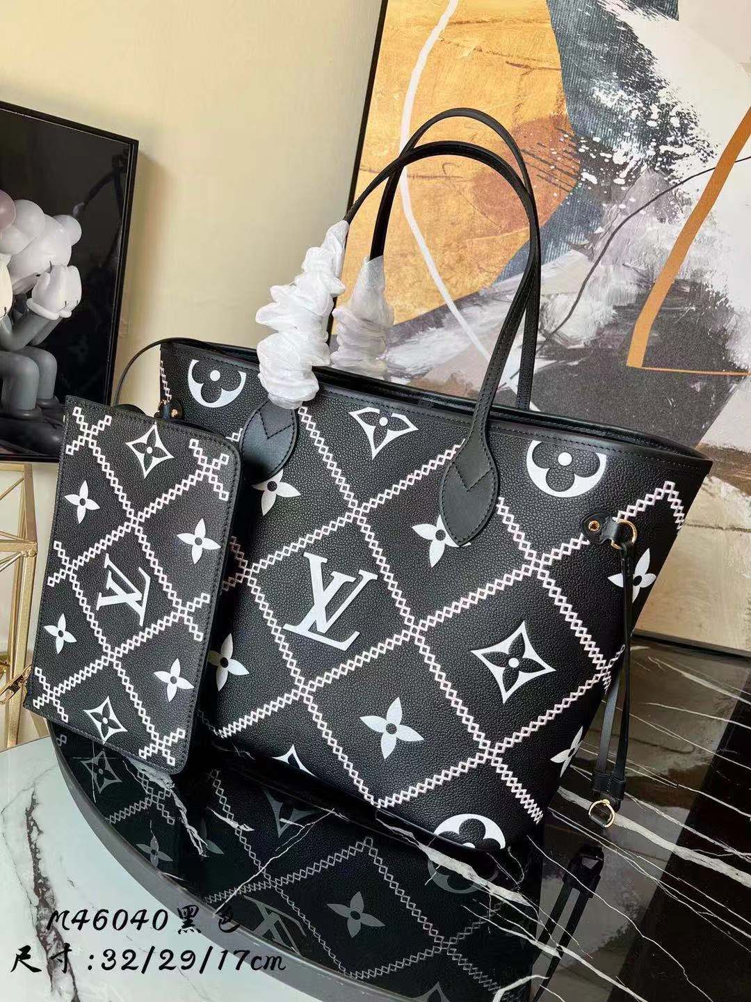 Louis Vuitton NEVERFULL MM M46040 black