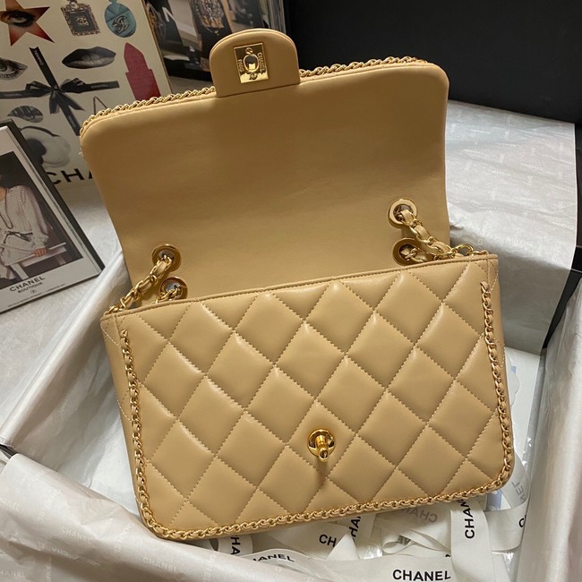 Chanel SMALL FLAP BAG AS1672 apricot