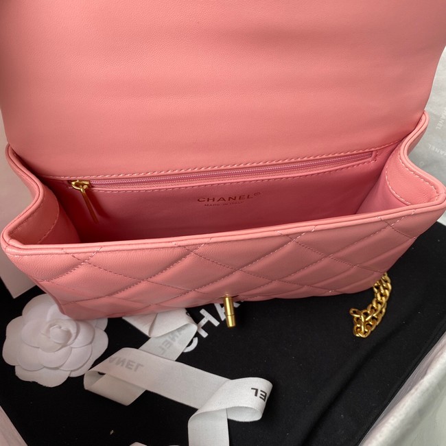 Chanel SMALL Lambskin FLAP BAG AS1793 pink