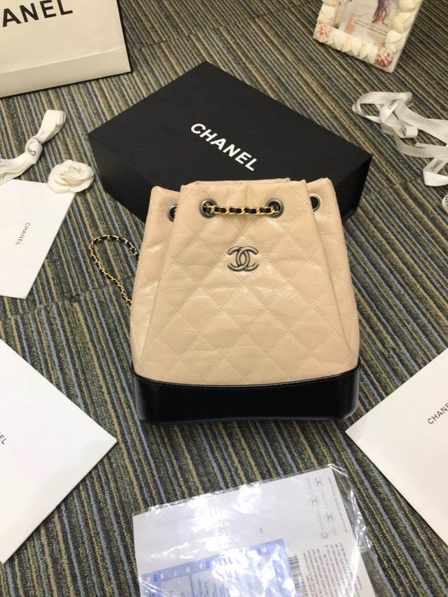 Chanel gabrielle small backpack A94485 Beige&black