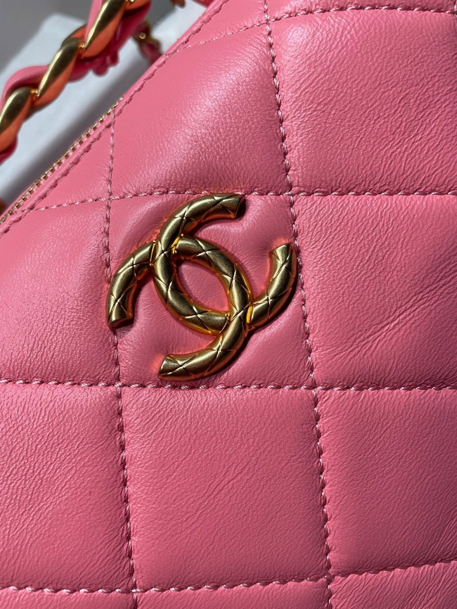 Chanel Sheepskin AS1267 Gold-Tone Metal pink