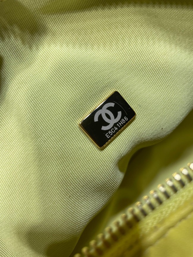 Chanel Sheepskin AS1267 Gold-Tone Metal yellow