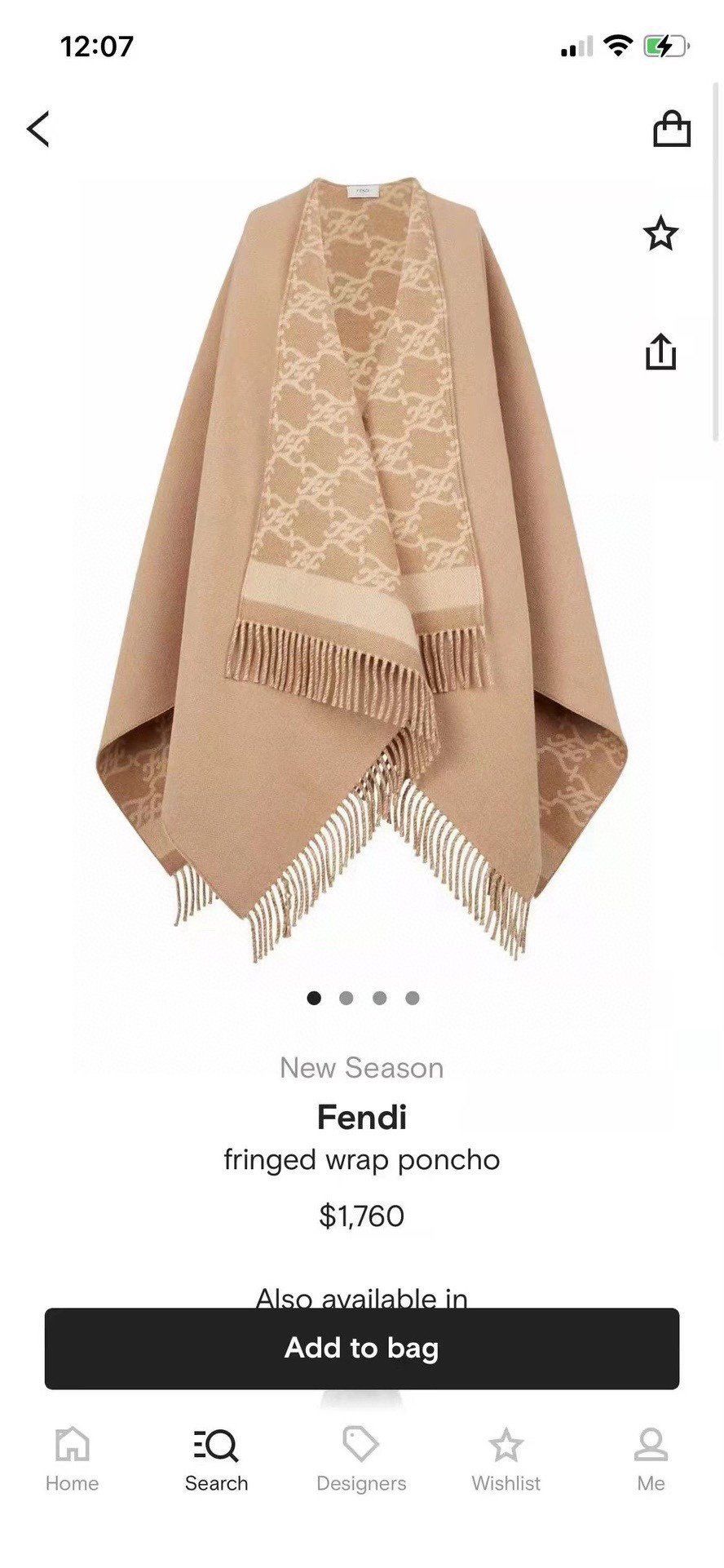 Fendi Scarf F00037