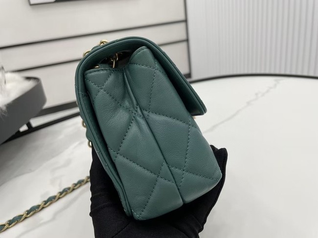 Chanel Flap Lambskin Shoulder Bag AS2557 green