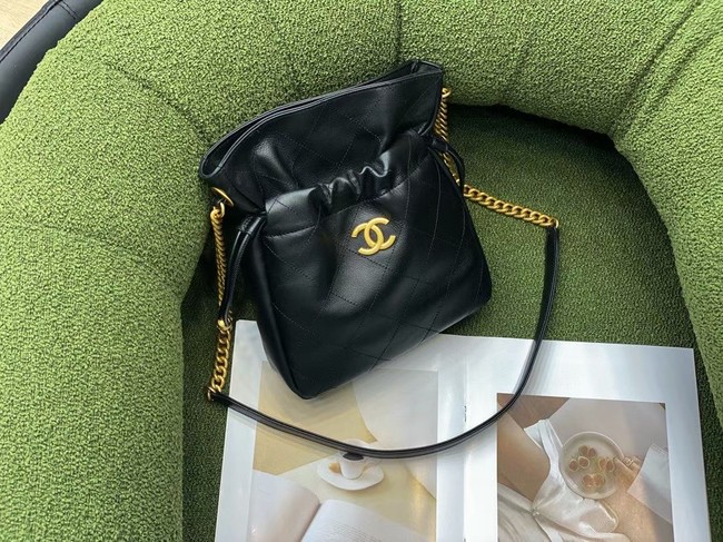 Chanel SMALL Lambskin Shoulder Bag SS2088 black