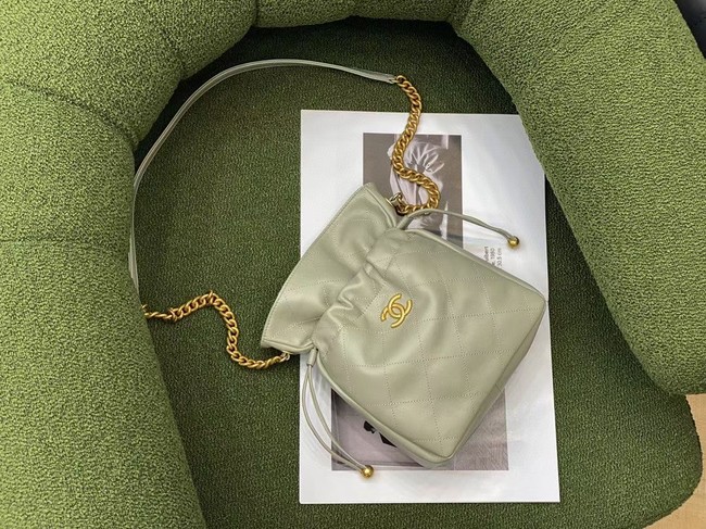 Chanel SMALL Lambskin Shoulder Bag SS2088 gray