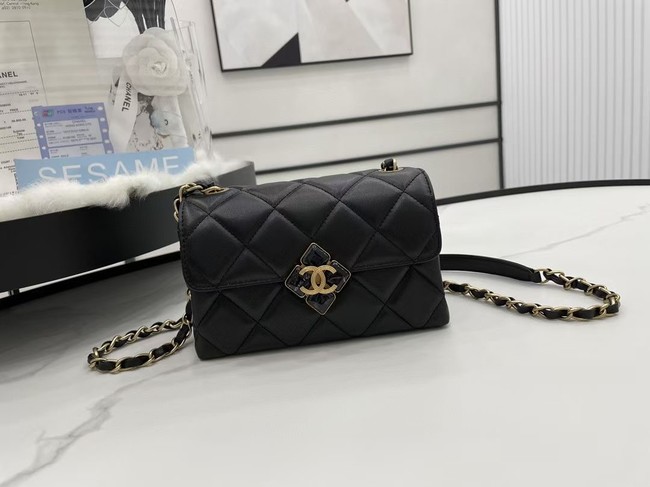 Chanel Flap Lambskin Shoulder Bag AS2556 black