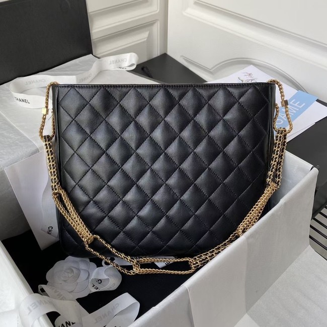 Chanel Lambskin Shoulder Bag AS2977 black