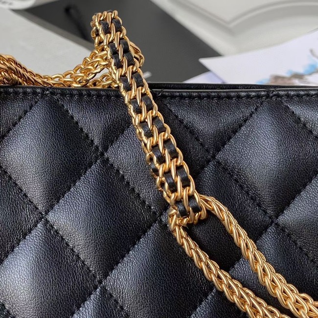 Chanel Lambskin Shoulder Bag AS2977 black