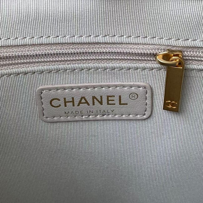 Chanel Lambskin Shoulder Bag AS2977 gray