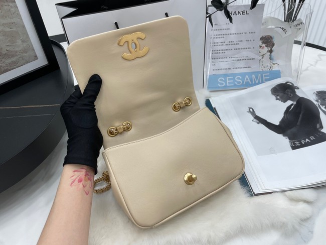 Chanel Flap Lambskin Shoulder Bag AS2975 cream