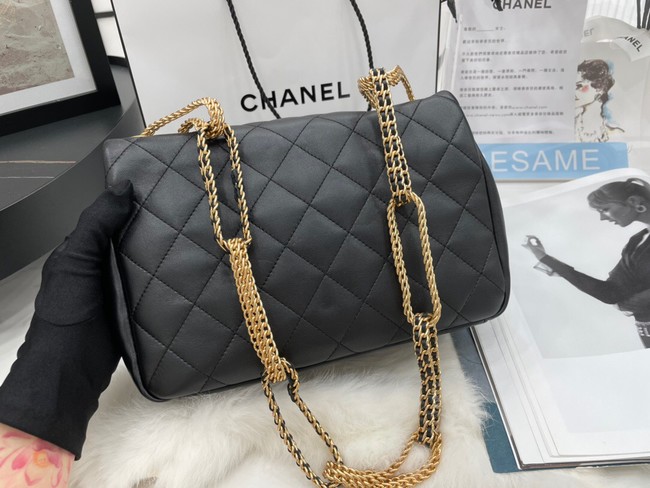 Chanel Flap Lambskin Shoulder Bag AS2976 black