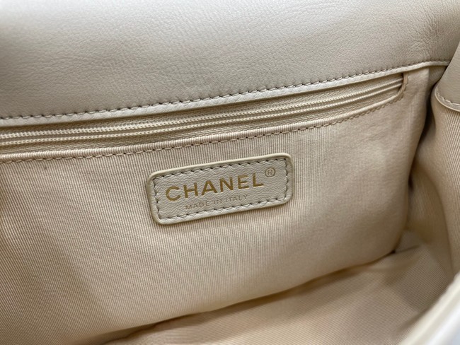 Chanel Flap Lambskin Shoulder Bag AS2976 cream