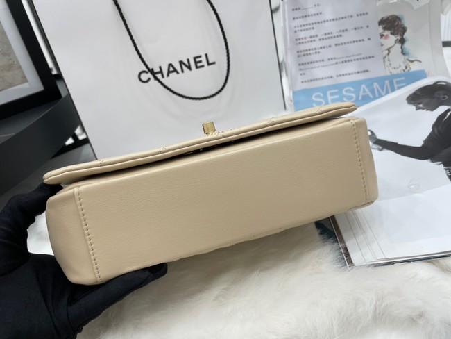 Chanel Flap Lambskin Shoulder Bag AS2976 cream