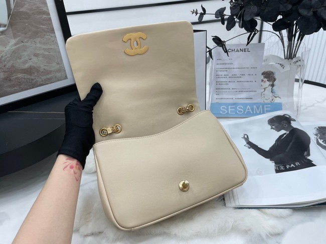 Chanel Flap Lambskin Shoulder Bag AS2976 cream