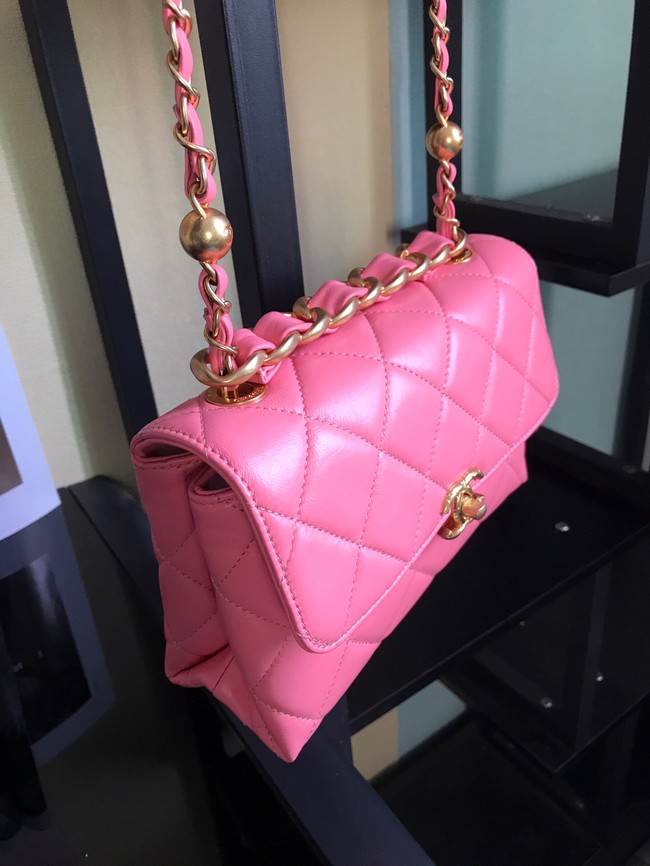 Chanel Flap Lambskin Shoulder Bag AS3011 pink