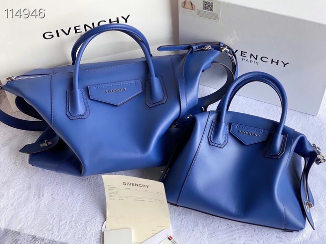 GIVENCHY Original Leather Shoulder Bag 63188 blue