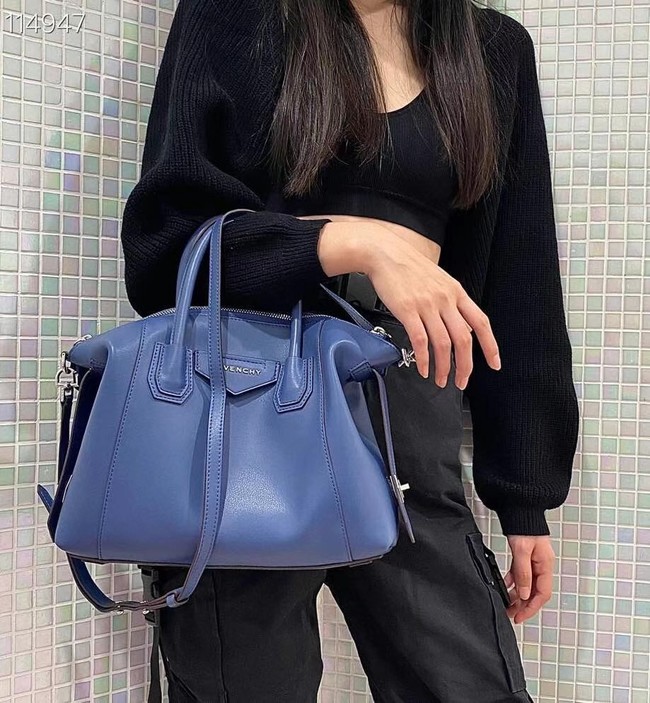 GIVENCHY Original Leather Shoulder Bag 63188 blue