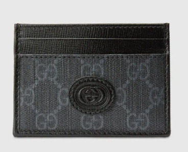 Gucci Card case with Interlocking G 673002 black