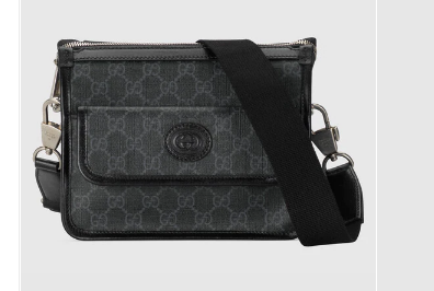 Gucci Messenger bag with Interlocking G 674164 black