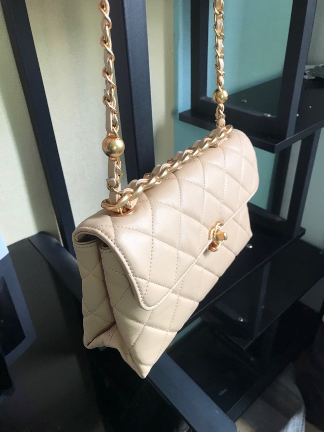 Chanel Flap Lambskin Shoulder Bag AS1267 cream