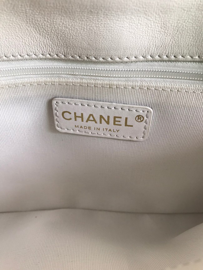 Chanel Flap Lambskin Shoulder Bag AS1267 white