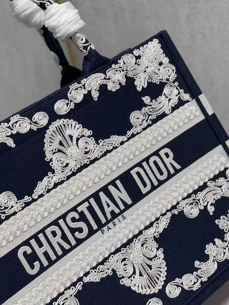 SMALL DIOR BOOK TOTE Embroidery C1212S