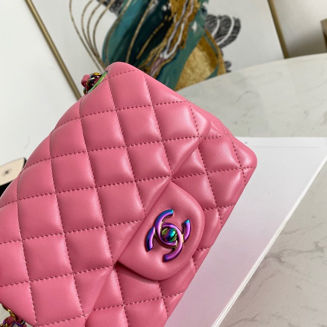 Chanel Flap Lambskin Shoulder Bag 1115 rose