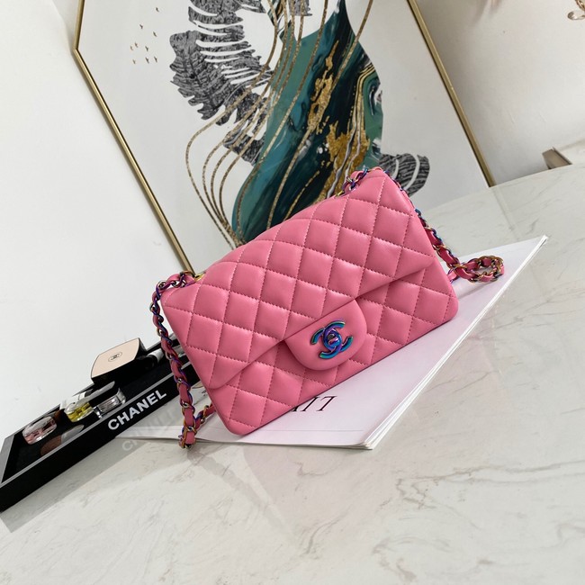 Chanel Flap Lambskin Shoulder Bag 1116 rose