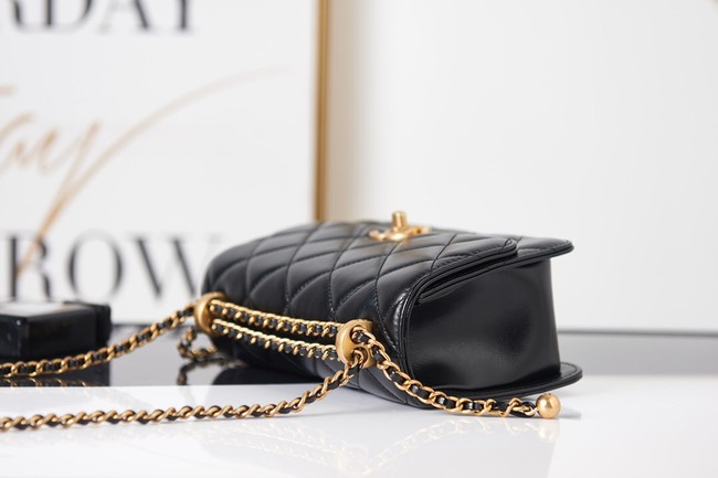 Chanel Flap Lambskin mini Shoulder Bag AS2615 black