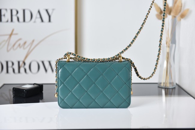 Chanel Flap Lambskin mini Shoulder Bag AS2615 green