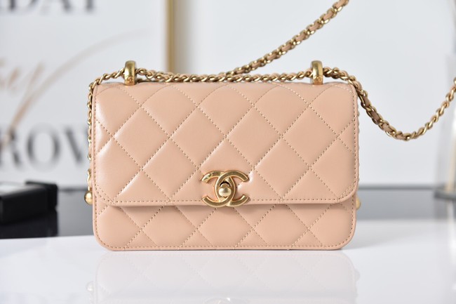 Chanel Flap Lambskin mini Shoulder Bag AS2615 pink